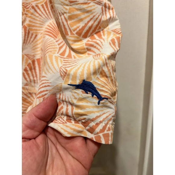 Tommy Bahama Relax orange/white men's swim shorts with safety briefs size XXL - Picture 2 of 8